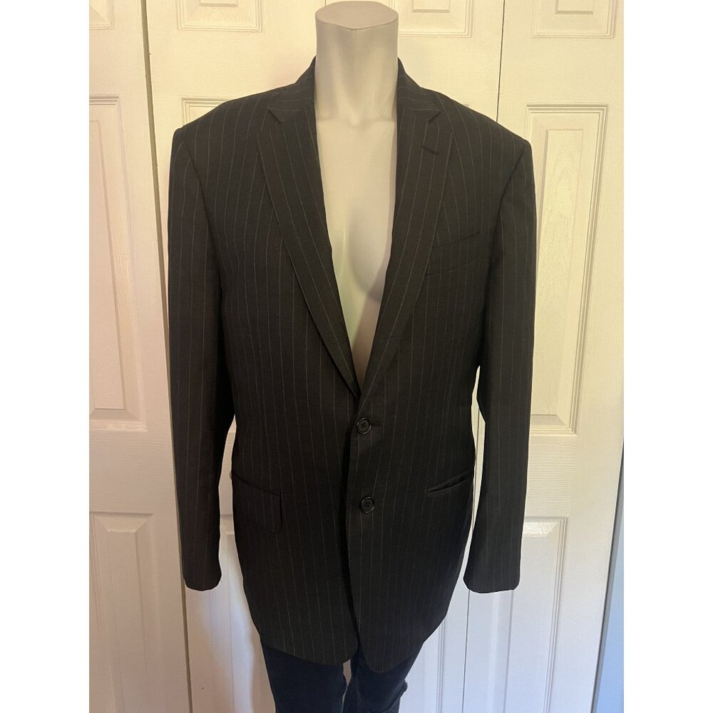 Trussini Linea Nuova Men's Black Blazer Jacket Size 50